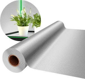 VIVOSUN 6 Mil Mylar Film Roll, 4 ft. x 100 ft. Diamond Film Foil Roll, Heavy-Duty Reflective Film for Grow Tent, Warm House, and Grow Room (100 ft.)