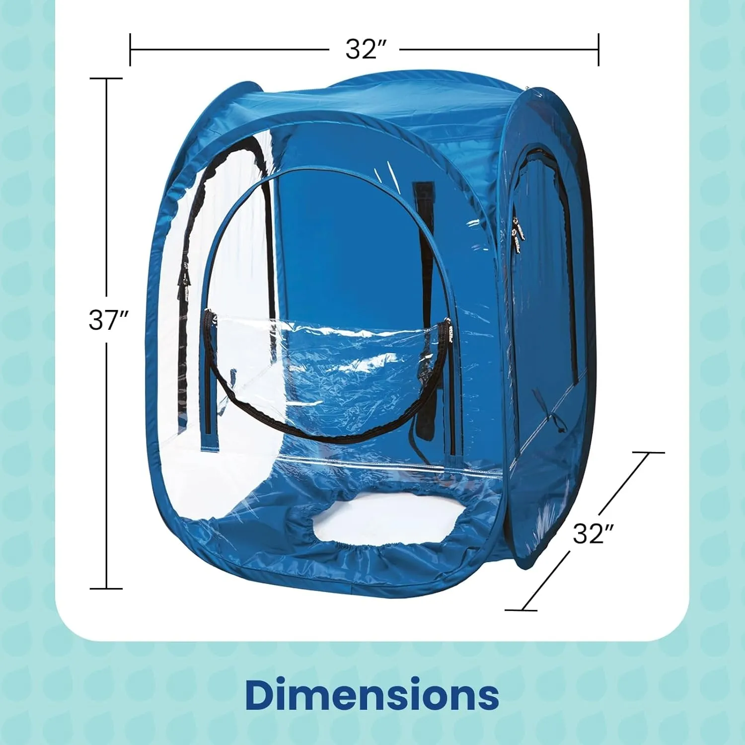 WeatherPod® The Original Shark Tank ChairPod® Pop-Up Pod - 1 Person Wearable Pod for Wheelchairs, Folding Chairs, Camping Chairs - Offers Protection from the Wind, Rain, & Cold - Chair Tent for Sports