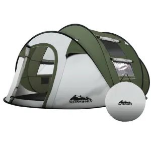 Weisshorn Instant Up Camping Tent 4-5 Person Pop up Tents Family Hiking Beach Dome-VIC_Rural