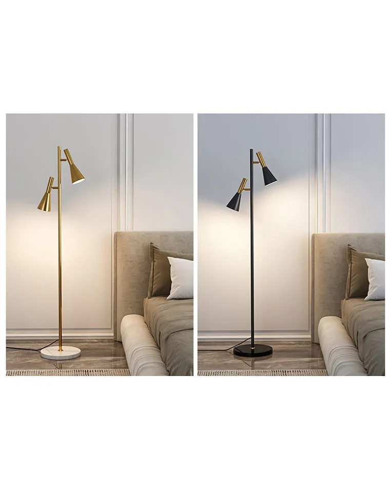 WOMO 2-bulb Adjustable Pole Floor Lamp-WM7067