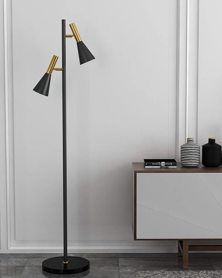 WOMO 2-bulb Adjustable Pole Floor Lamp-WM7067