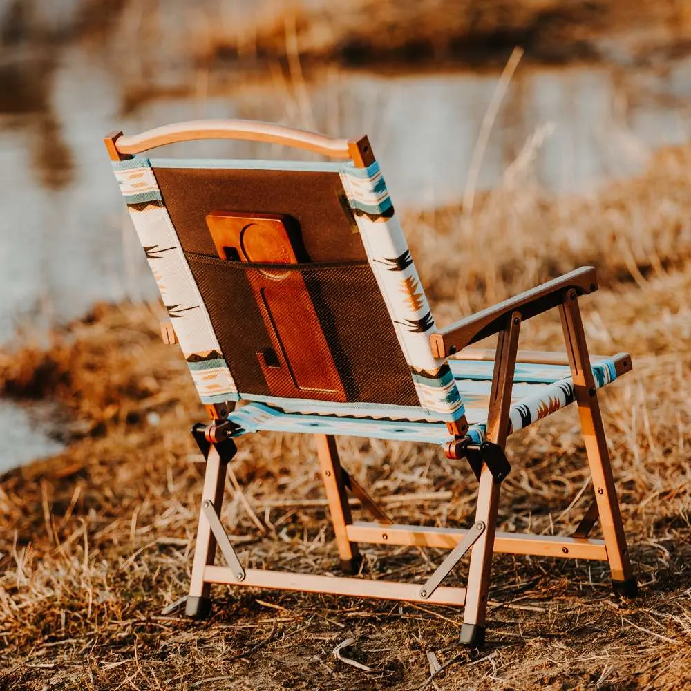 Wood Camping Chair - Aztec