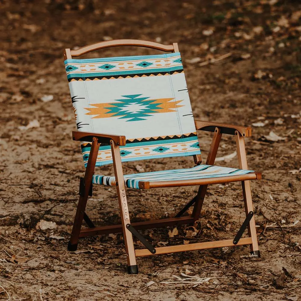 Wood Camping Chair - Aztec