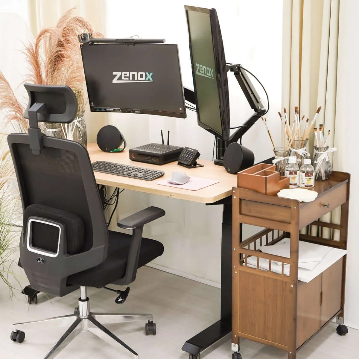 Zenox Ergonomic - Joza Office Chair (Mesh & Foam/Black)