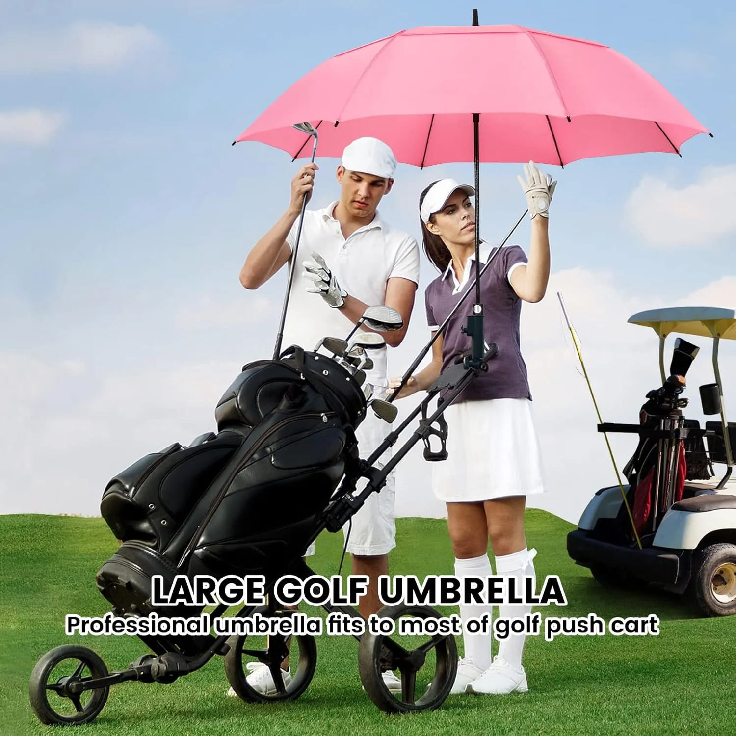 ZOMAKE Large Golf Umbrella for Rain Heavy Duty,Big Golf umbrellas Windproof,51/54/62/68 Inch Extra Large Oversized Umbrella