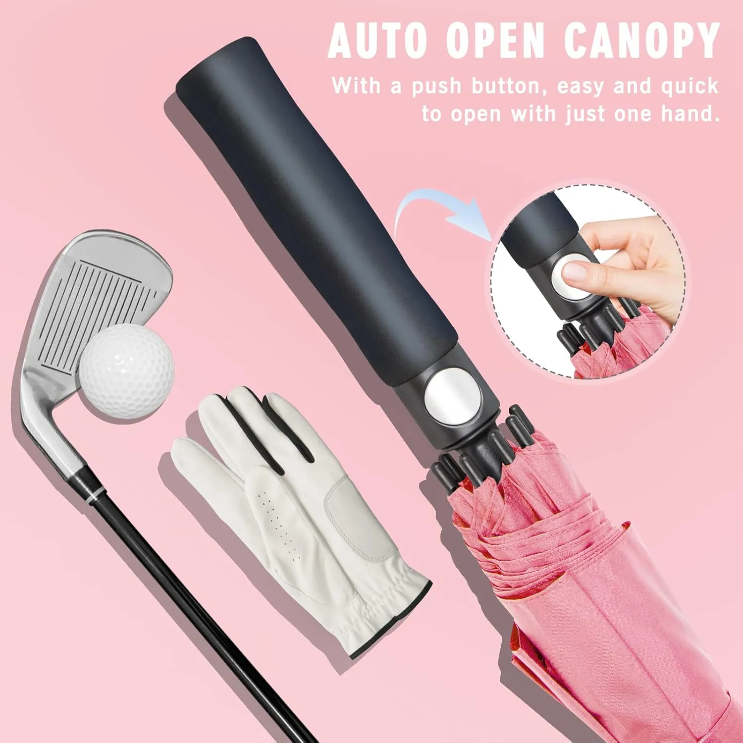 ZOMAKE Large Golf Umbrella for Rain Heavy Duty,Big Golf umbrellas Windproof,51/54/62/68 Inch Extra Large Oversized Umbrella
